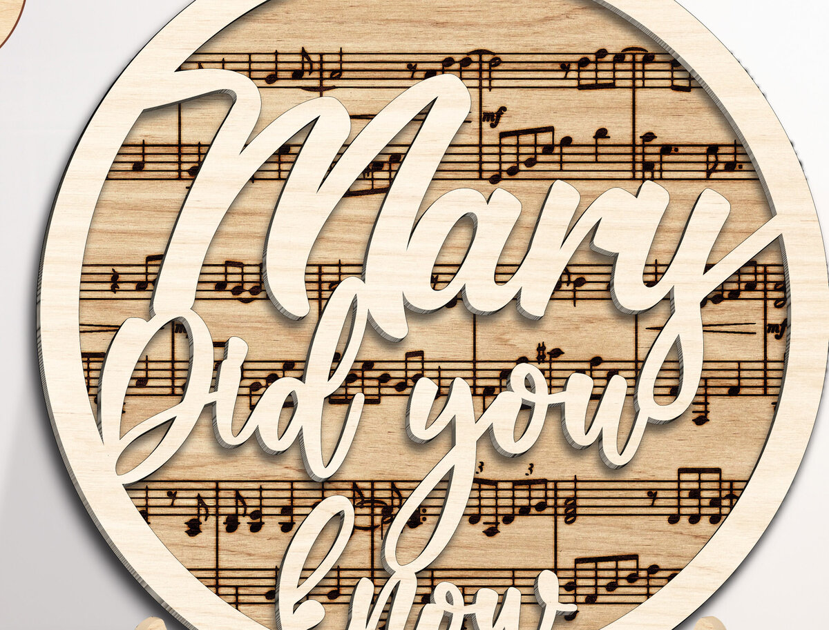 Intra απο ξύλο plywood 3mm-4mm πάχος – Αποκοπή αρχείου θρησκευτικής μουσικής διακόσμησης Δίασταση  20x20 cm INTRAFABR-98480676