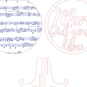 Intra απο ξύλο plywood 3mm-4mm πάχος – Αποκοπή αρχείου θρησκευτικής μουσικής διακόσμησης Δίασταση  20x20 cm INTRAFABR-98480676 - Image 3