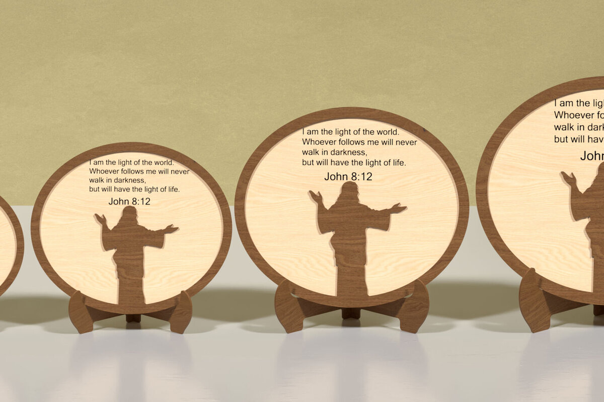 Intra απο ξύλο plywood 3mm-4mm πάχος – Θρησκευτική Ξυλογραφία - Δίασταση  20x20 cm INTRAFABR-118900669