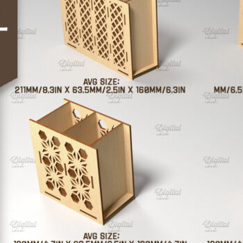 Intra απο ξύλο plywood 3mm-4mm πάχος – Δέσμη κοπής λέιζερ θήκης τηλεχειριστηρίου Δίασταση  20x20 cm INTRAFABR-87679121 - Image 2