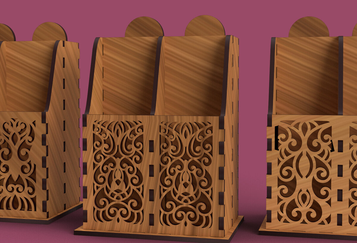 Intra απο ξύλο plywood 3mm-4mm πάχος – Δέσμη κοπής λέιζερ θήκης τηλεχειριστηρίου Δίασταση  20x20 cm INTRAFABR-79166900