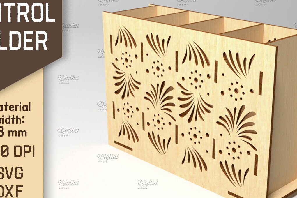 Intra απο ξύλο plywood 3mm-4mm πάχος – Στήριγμα τηλεχειριστηρίου. Storage Box Laser Δίασταση  20x20 cm INTRAFABR-87676993