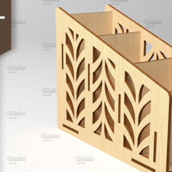 Intra απο ξύλο plywood 3mm-4mm πάχος – Στήριγμα τηλεχειριστηρίου. Storage Box Laser Δίασταση  20x20 cm INTRAFABR-87677042 - Image 1