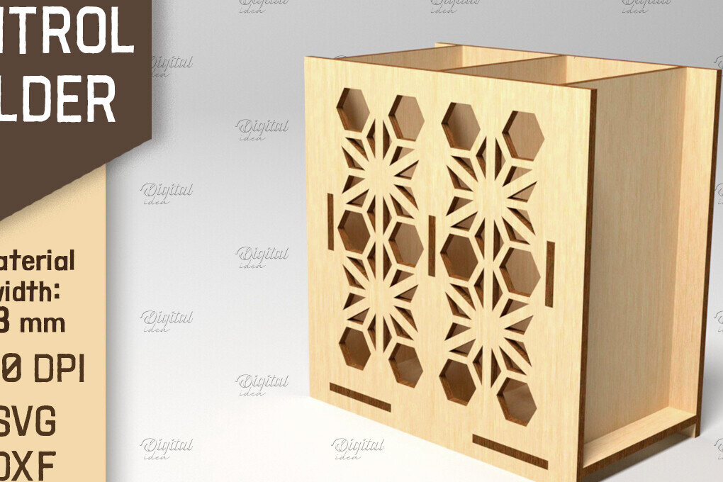 Intra απο ξύλο plywood 3mm-4mm πάχος – Στήριγμα τηλεχειριστηρίου. Storage Box Laser Δίασταση  20x20 cm INTRAFABR-87677123