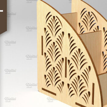 Intra απο ξύλο plywood 3mm-4mm πάχος – Στήριγμα τηλεχειριστηρίου. Storage Box Laser Δίασταση  20x20 cm INTRAFABR-87677276 - Image 1