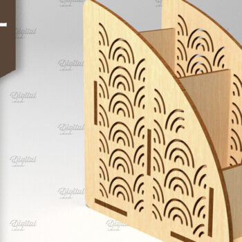 Intra απο ξύλο plywood 3mm-4mm πάχος – Στήριγμα τηλεχειριστηρίου. Storage Box Laser Δίασταση  20x20 cm INTRAFABR-87677310 - Image 1