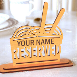 Intra απο ξύλο plywood 3mm-4mm πάχος – Δεσμευμένη πινακίδα | Αξεσουάρ εστιατορίου Δίασταση  20x20 cm INTRAFABR-113995980