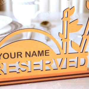 Intra απο ξύλο plywood 3mm-4mm πάχος – Δεσμευμένη πινακίδα | Αξεσουάρ εστιατορίου Δίασταση  20x20 cm INTRAFABR-113995989