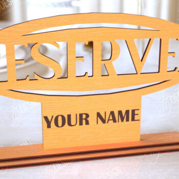 Intra απο ξύλο plywood 3mm-4mm πάχος – Δεσμευμένη πινακίδα | Αξεσουάρ εστιατορίου Δίασταση  20x20 cm INTRAFABR-113995995 - Image 1