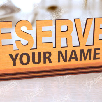 Intra απο ξύλο plywood 3mm-4mm πάχος – Δεσμευμένη πινακίδα | Αξεσουάρ εστιατορίου Δίασταση  20x20 cm INTRAFABR-113996001 - Image 1