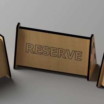 Intra απο ξύλο plywood 3mm-4mm πάχος – Επιτραπέζιες επιγραφές / Σχέδια βάσης μενού με κράτηση Δίασταση  20x20 cm INTRAFABR-44970826 - Image 1