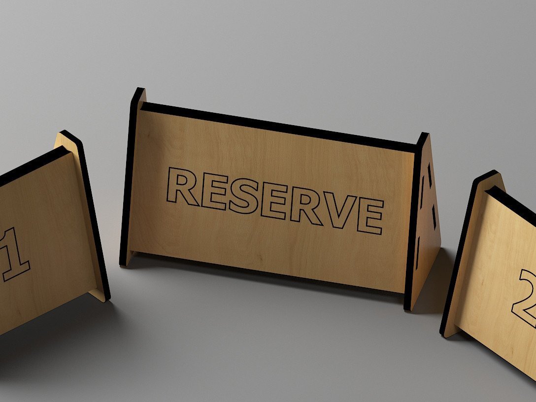 Intra απο ξύλο plywood 3mm-4mm πάχος – Επιτραπέζιες επιγραφές / Σχέδια βάσης μενού με κράτηση Δίασταση  20x20 cm INTRAFABR-44970826