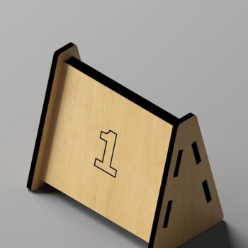 Intra απο ξύλο plywood 3mm-4mm πάχος – Επιτραπέζιες επιγραφές / Σχέδια βάσης μενού με κράτηση Δίασταση  20x20 cm INTRAFABR-44970826 - Image 2