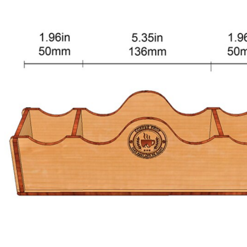 Intra απο ξύλο plywood 3mm-4mm πάχος – Οργανωτή χαρτοπετσέτας & αξεσουάρ εστιατορίου Δίασταση 20x20 cm INTRAFABR-117864556 - Image 4