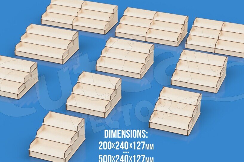 Intra απο ξύλο plywood 3mm-4mm πάχος – Βάση προβολής πάγκου λιανικής - 10 μεγέθη Δίασταση  20x20 cm INTRAFABR-119062839