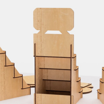 Intra απο ξύλο plywood 3mm-4mm πάχος – Βάση επίδειξης λιανικής πώλησης με λέιζερ Δίασταση  20x20 cm INTRAFABR-118682468 - Image 8
