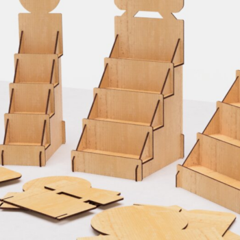 Intra απο ξύλο plywood 3mm-4mm πάχος – Βάση επίδειξης λιανικής πώλησης με λέιζερ Δίασταση  20x20 cm INTRAFABR-118682468 - Image 9