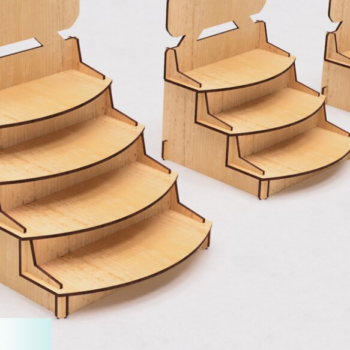 Intra απο ξύλο plywood 3mm-4mm πάχος – Βάση επίδειξης λιανικής πώλησης με λέιζερ Δίασταση 20x20 cm INTRAFABR-117941427 - Image 1