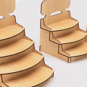 Intra απο ξύλο plywood 3mm-4mm πάχος – Βάση επίδειξης λιανικής πώλησης με λέιζερ Δίασταση 20x20 cm INTRAFABR-117941427 - Image 6