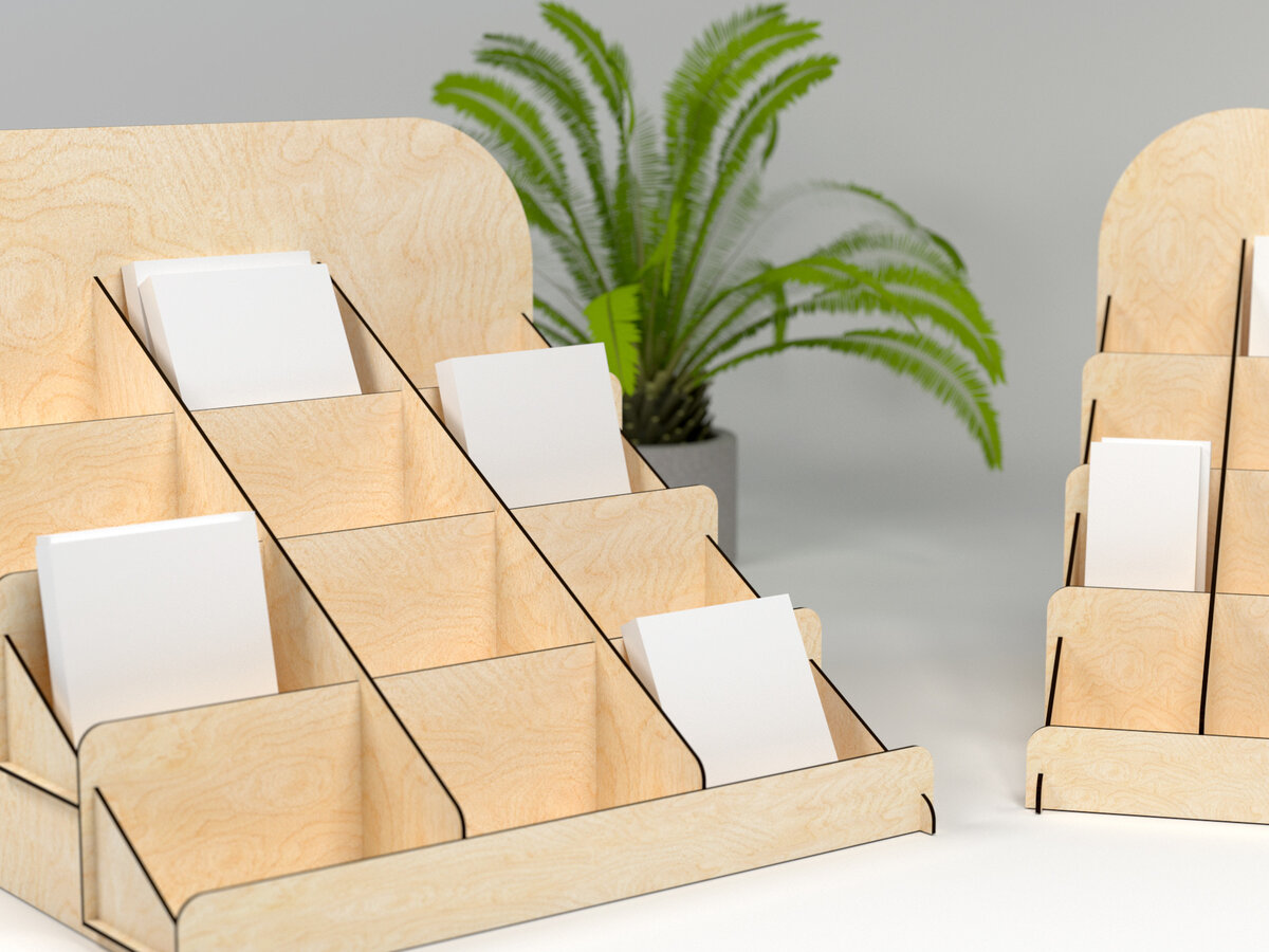 Intra απο ξύλο plywood 3mm-4mm πάχος – Βάση προβολής λιανικής Δίασταση  20x20 cm INTRAFABR-25913295