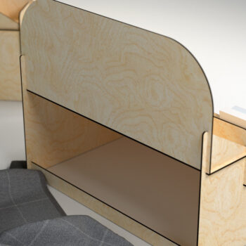 Intra απο ξύλο plywood 3mm-4mm πάχος – Βάση προβολής λιανικής Δίασταση  20x20 cm INTRAFABR-25913295 - Image 3