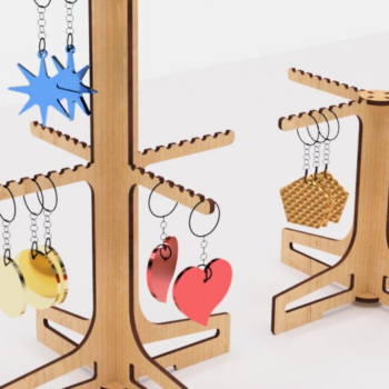 Intra απο ξύλο plywood 3mm-4mm πάχος – Βάση λιανικής για μπρελόκ Δίασταση  5x5 cm INTRAFABR-117190377 - Image 4