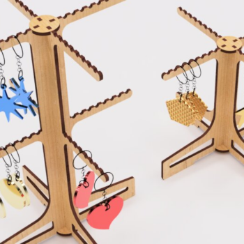 Intra απο ξύλο plywood 3mm-4mm πάχος – Βάση λιανικής για μπρελόκ Δίασταση  5x5 cm INTRAFABR-117190377 - Image 9