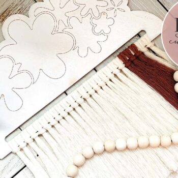 Intra απο ξύλο plywood 3mm-4mm πάχος – Retro Flower Macrame Δίασταση 20x20 cm INTRAFABR-75007914 - Image 2