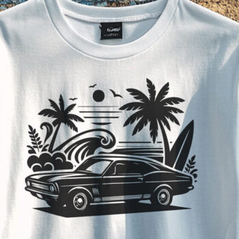 Intra απο ξύλο plywood 3mm-4mm πάχος – Retro Summer Beach Classic Car-v5 Δίασταση 20x20 cm INTRAFABR-117350059 - Image 5