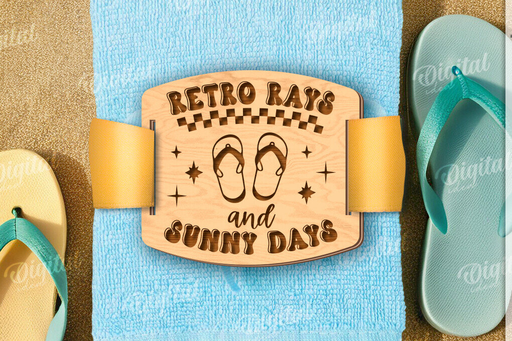 Intra απο ξύλο plywood 3mm-4mm πάχος – Ρετρό πετσέτα δώρου Ετικέτα κοπής με λέιζερ Δίασταση  20x20 cm INTRAFABR-121503117