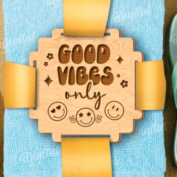 Intra απο ξύλο plywood 3mm-4mm πάχος – Ρετρό πετσέτα δώρου Ετικέτα κοπής με λέιζερ Δίασταση 20x20 cm INTRAFABR-121502854 - Image 1