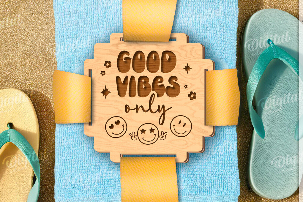 Intra απο ξύλο plywood 3mm-4mm πάχος – Ρετρό πετσέτα δώρου Ετικέτα κοπής με λέιζερ Δίασταση  20x20 cm INTRAFABR-121502854