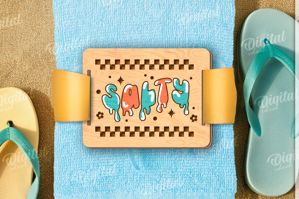 Intra απο ξύλο plywood 3mm-4mm πάχος – Ρετρό πετσέτα δώρου Ετικέτα κοπής με λέιζερ Δίασταση  20x20 cm INTRAFABR-121502932