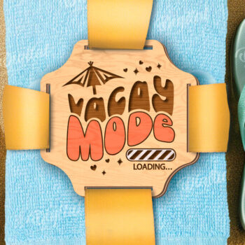 Intra απο ξύλο plywood 3mm-4mm πάχος – Ρετρό πετσέτα δώρου Ετικέτα κοπής με λέιζερ Δίασταση 20x20 cm INTRAFABR-121502983 - Image 1