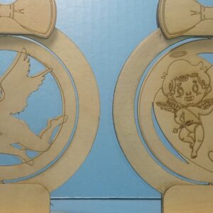 Intra απο ξύλο plywood 3mm-4mm πάχος – Περιστρεφόμενο στολίδι για την ημέρα του Αγίου Βαλεντίνου Δίασταση 20x20 cm INTRAFABR-56706974