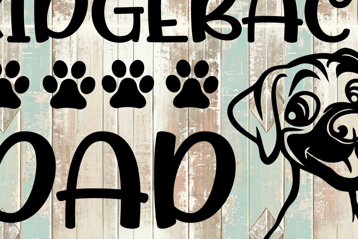 Intra απο ξύλο plywood 3mm-4mm πάχος – Σχεδιασμός Rhodesian Ridgeback Δίασταση  20x20 cm INTRAFABR-104624063