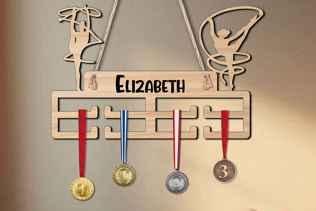 Intra απο ξύλο plywood 3mm-4mm πάχος – Rhythmic Gymnastic Ribbon Women Δίασταση  20x20 cm INTRAFABR-120223131