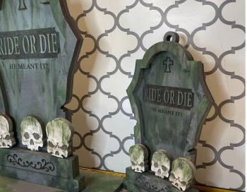 Intra απο ξύλο plywood 3mm-4mm πάχος – Ride or Die Silly Tombstone Δίασταση  20x20 cm INTRAFABR-102883985 - Image 3