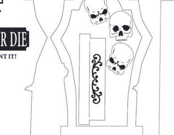 Intra απο ξύλο plywood 3mm-4mm πάχος – Ride or Die Silly Tombstone Δίασταση  20x20 cm INTRAFABR-102883985 - Image 5