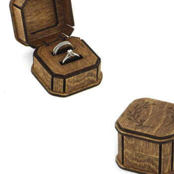 Intra απο ξύλο plywood 3mm-4mm πάχος – Αρχείο Ring Box. Αρχείο κοπής με λέιζερ Δίασταση  20x20 cm INTRAFABR-95099097 - Image 1