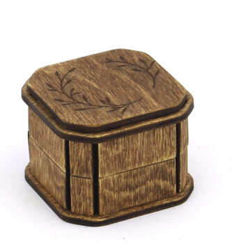 Intra απο ξύλο plywood 3mm-4mm πάχος – Αρχείο Ring Box. Αρχείο κοπής με λέιζερ Δίασταση  20x20 cm INTRAFABR-95099097 - Image 2