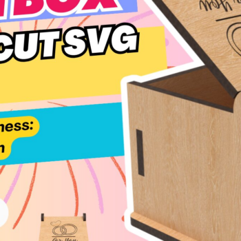 Intra απο ξύλο plywood 3mm-4mm πάχος – Δαχτυλίδι, Κουτί δώρου,, Αρχεία κοπής με λέιζερ Δίασταση  20x20 cm INTRAFABR-83078580 - Image 3