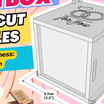 Intra απο ξύλο plywood 3mm-4mm πάχος – Δαχτυλίδι, Κουτί δώρου,, Αρχεία κοπής με λέιζερ Δίασταση  20x20 cm INTRAFABR-83078580 - Image 5