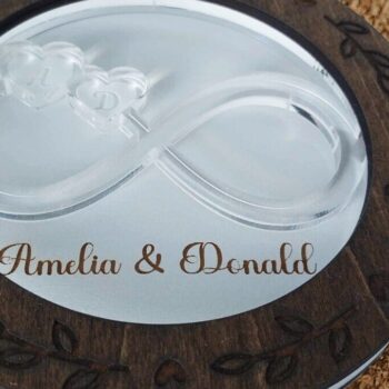 Intra απο ξύλο plywood 3mm-4mm πάχος – Δαχτυλίδι - Αρχεία Laser γάμου Δίασταση 20x20 cm INTRAFABR-94284144 - Image 1