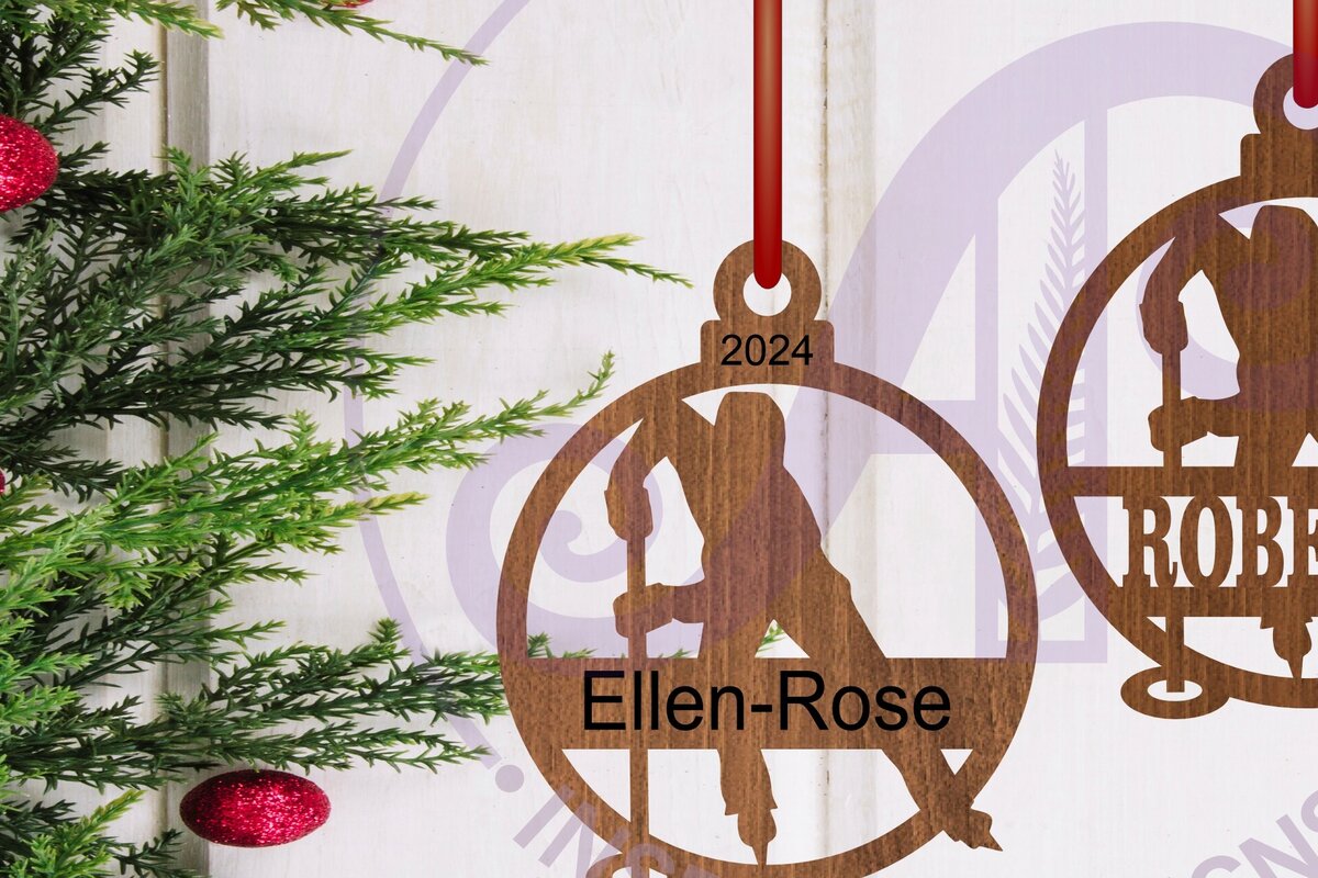 Intra απο ξύλο plywood 3mm-4mm πάχος – Χριστουγεννιάτικο στολίδι Ringette Laser Δίασταση  20x20 cm INTRAFABR-107590200