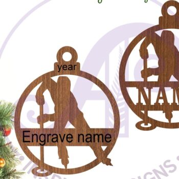 Intra απο ξύλο plywood 3mm-4mm πάχος – Χριστουγεννιάτικο στολίδι Ringette Laser Δίασταση  20x20 cm INTRAFABR-107590200 - Image 2