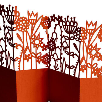 Intra απο ξύλο plywood 3mm-4mm πάχος – Riot of Flowers Κάρτα με δαντέλα Cut Δίασταση  20x20 cm INTRAFABR-25777498 - Image 1