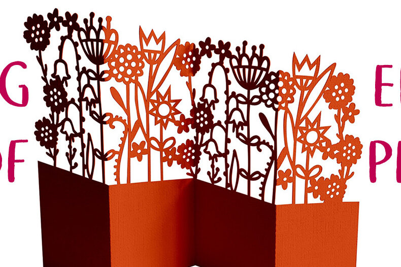 Intra απο ξύλο plywood 3mm-4mm πάχος – Riot of Flowers Κάρτα με δαντέλα Cut Δίασταση  20x20 cm INTRAFABR-25777498