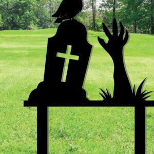 Intra απο ξύλο plywood 3mm-4mm πάχος – Rip and Zombie Hands Garden Yard Stakes Δίασταση  20x20 cm INTRAFABR-101277149