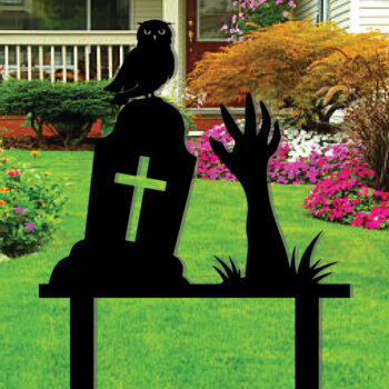 Intra απο ξύλο plywood 3mm-4mm πάχος – Rip and Zombie Hands Garden Yard Stakes Δίασταση  20x20 cm INTRAFABR-101277149 - Image 2